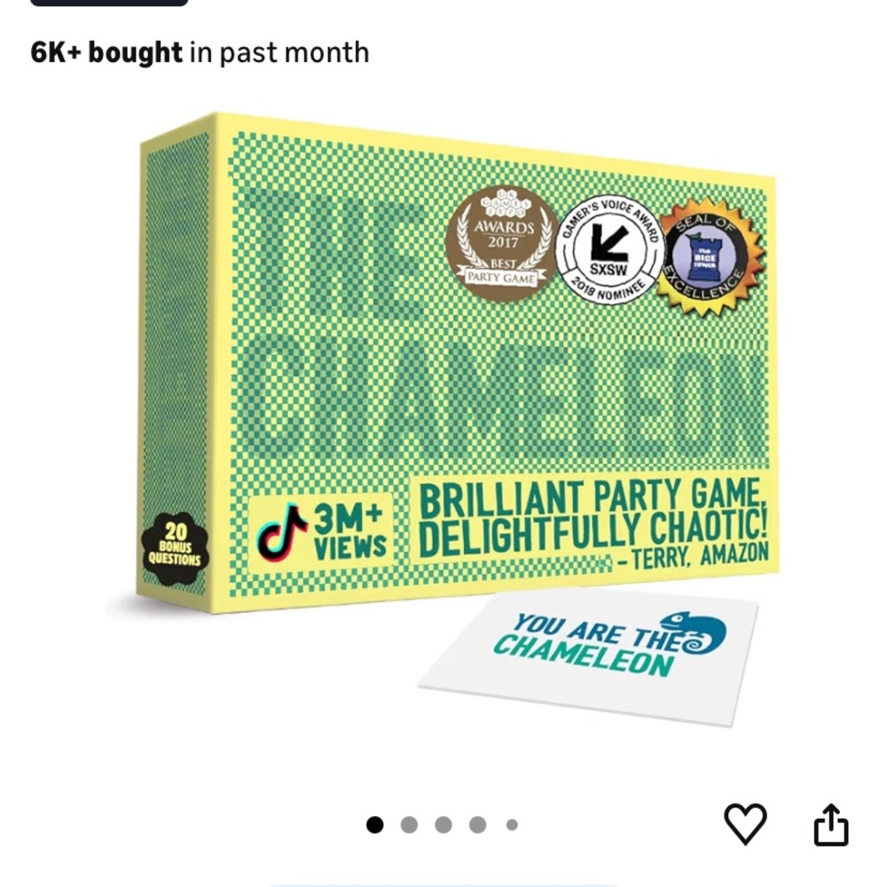 The Chameleon Party Game - Green